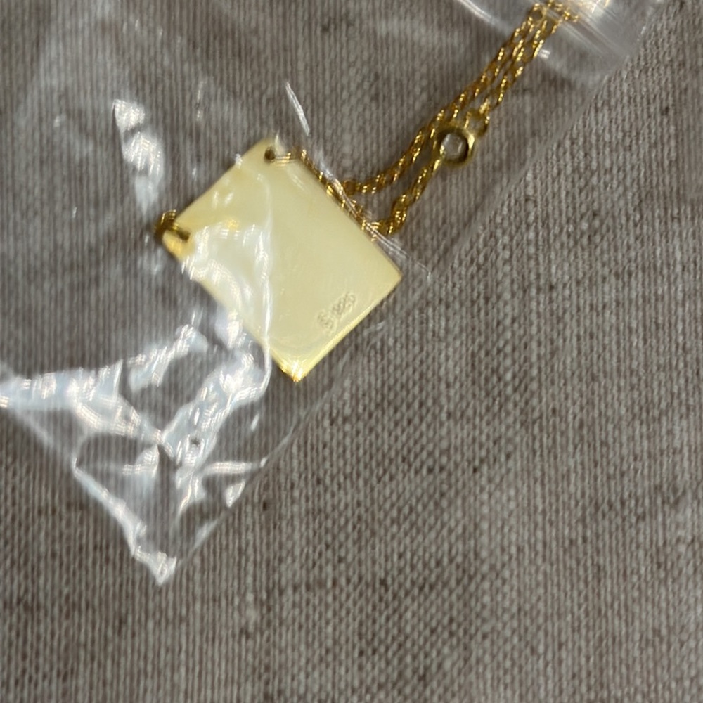 Savvy Cie Gold Over Sterling Silver Initial “A” Necklace - Picture 6 of 6